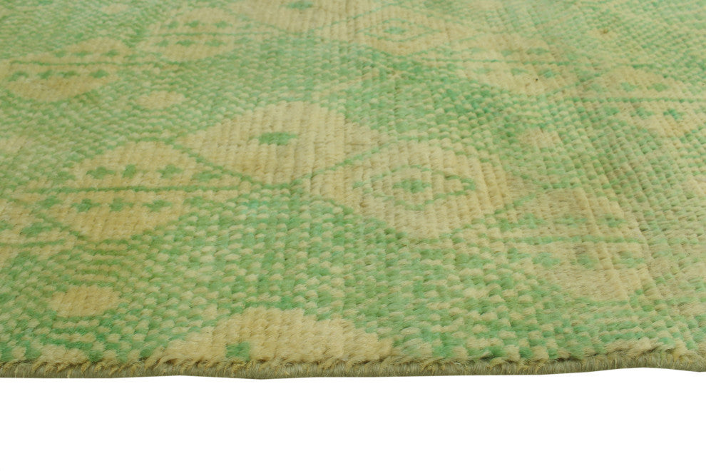Balochi Barre Light Green/Ivory Rug, 4'9x6'5