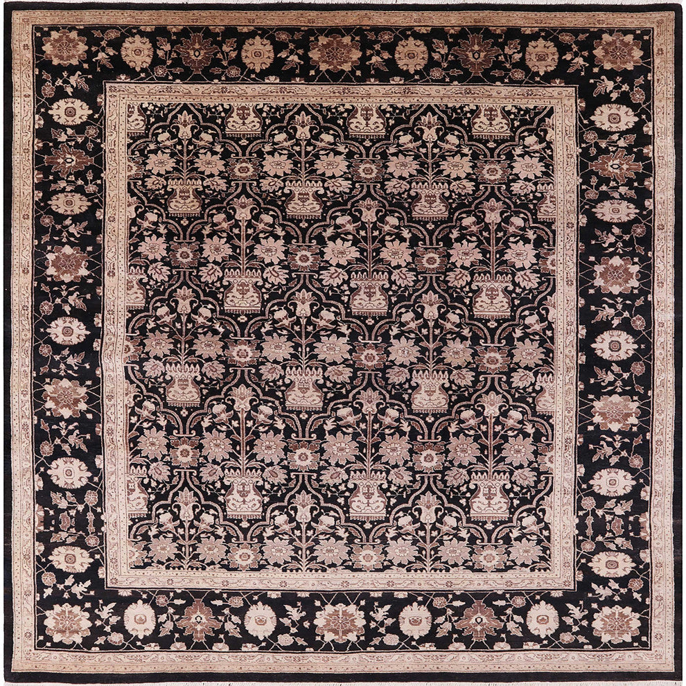 Ahgly Company Indoor Square Mid-Century Modern Area Rugs, 7' Square