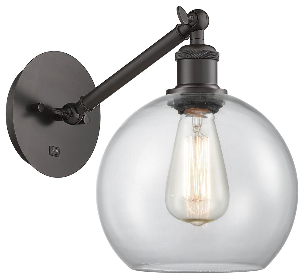 Innovations 317-1W-OB-G122-8-LED 1-Light Sconce, Oil Rubbed Bronze