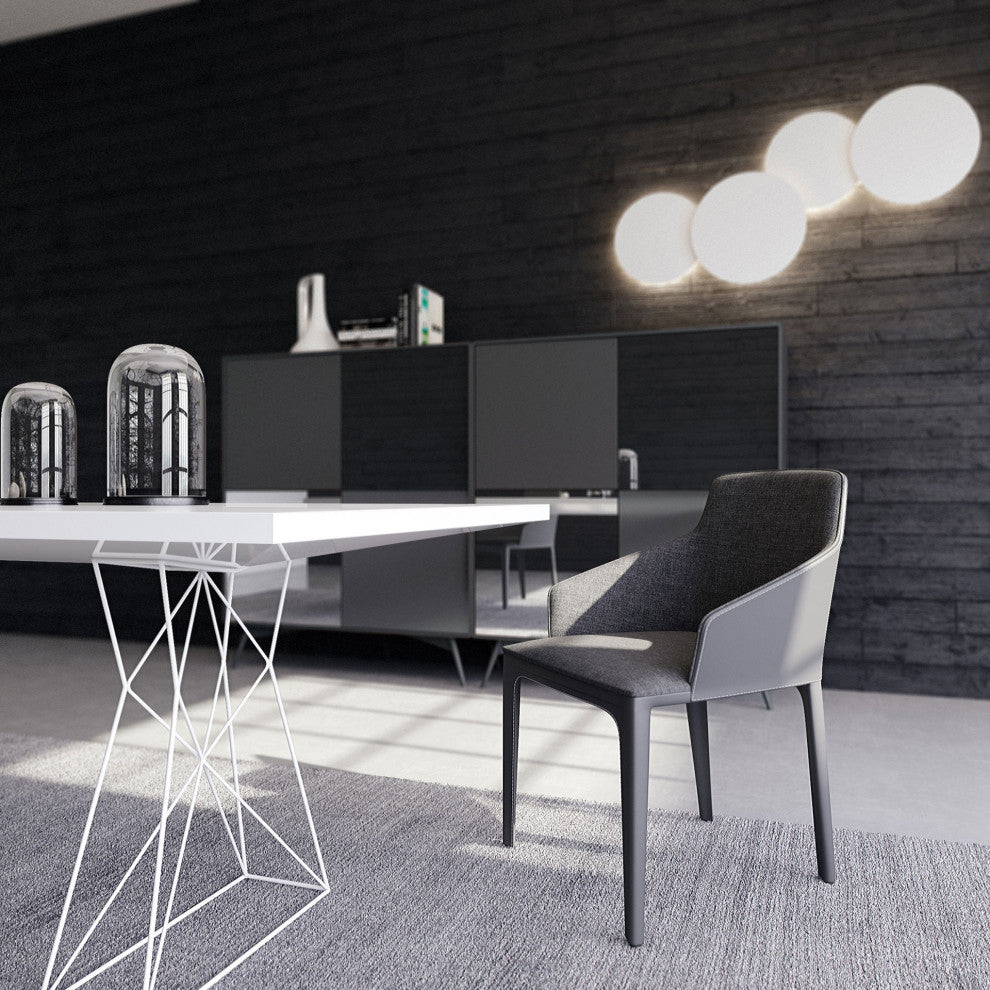 Carroll Table Glossy White / 87 in. Length