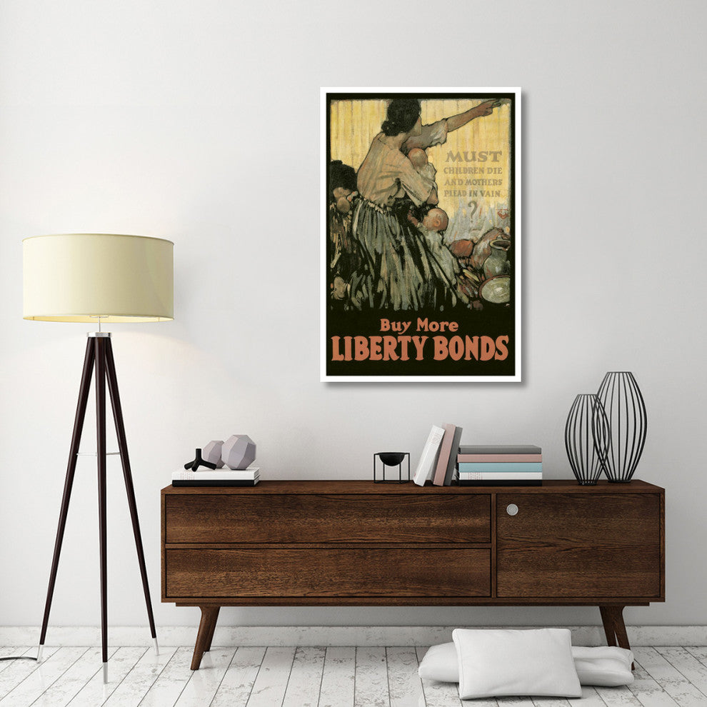 "WWI: Must Children Die and Mothers Plead In Vain?" Print, 34"x50"