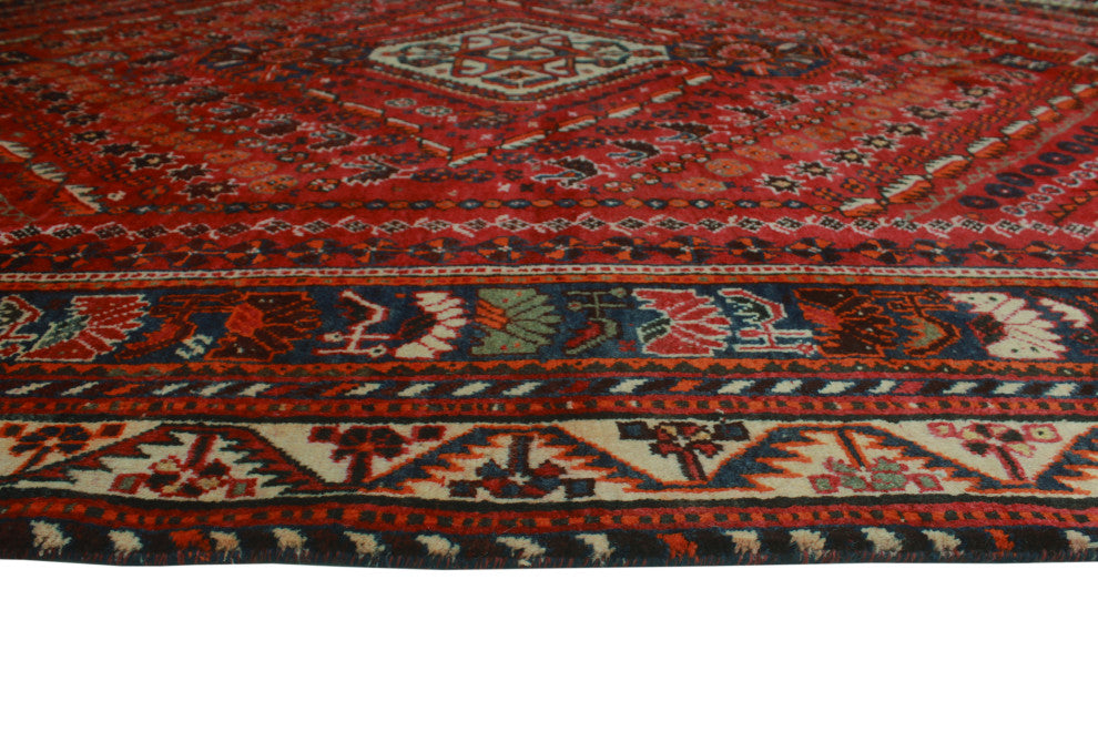 Fine Vintage Distressed Alirio Red Rug