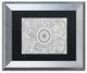 Hello Angel 'Paisley Mandala' Art, Silver Frame, Black Mat, 14x11