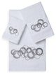 Linum Home Textiles Annabelle 3-Piece Embellished Towel Set, White