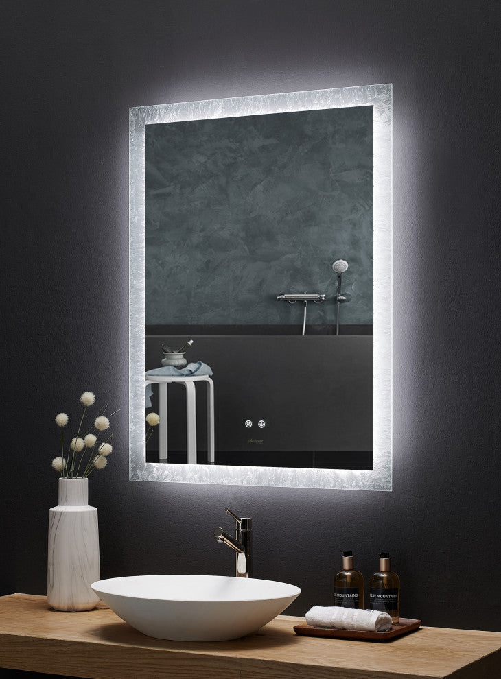 Frysta LED Frameless Mirror, 24"