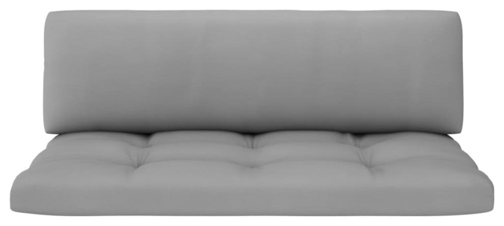 vidaXL Pallet Cushions 2 pcs Gray Fabric