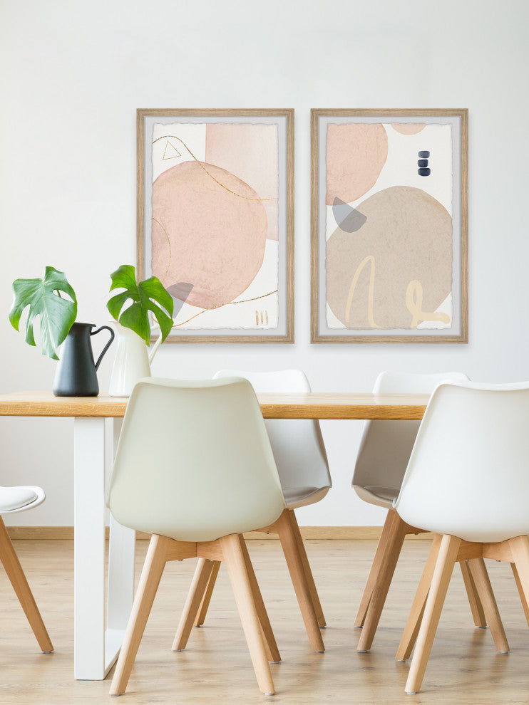 Circular Departure Diptych, 2-Piece Set, 8x12 Panels