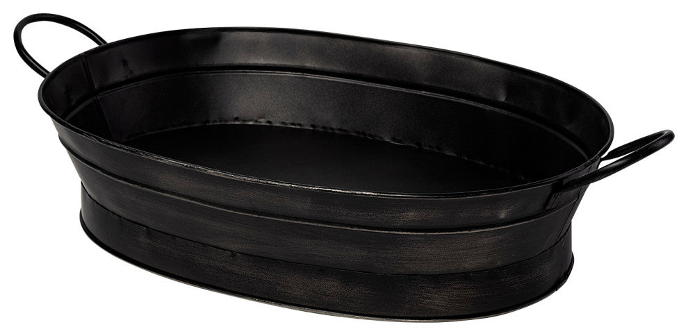 Reno Black Metal Vintage Inspired Basket