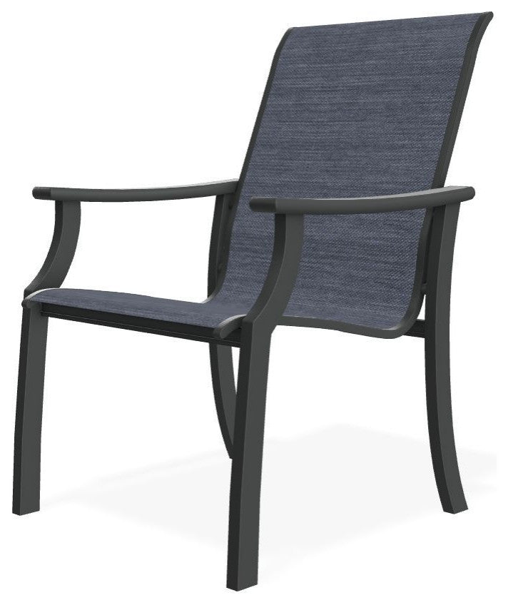 St. Catherine Sling Outdoor Armchair, Augustine Denim/Graphite