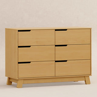 Hudson 6-Drawer Assembled Double Dresser, Honey