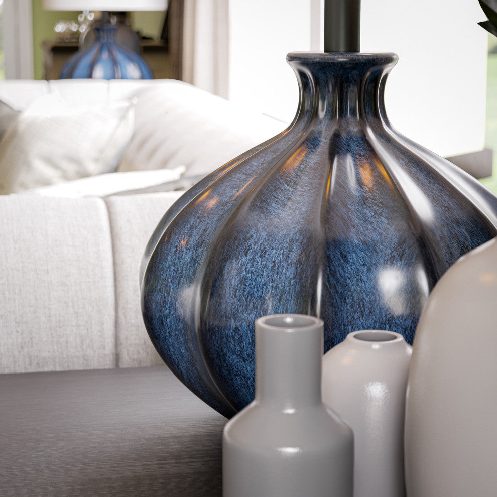 Kenroy 35306NAVY 1-Light Accent Lamp, Coco
