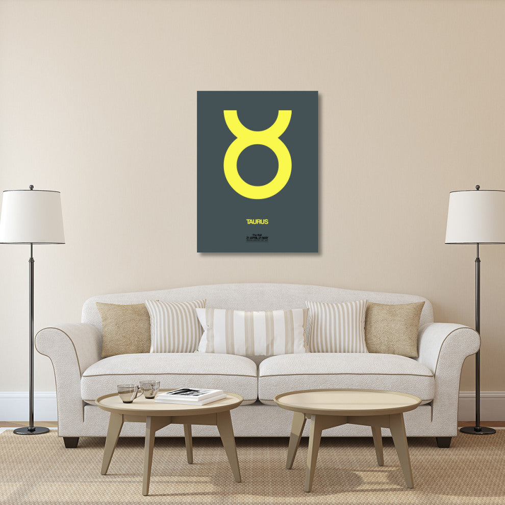 "Taurus Zodiac Sign Yellow" Fine Art Print