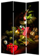 1" x 48" x 72" Multi Color Wood Canvas Christmas  Screen