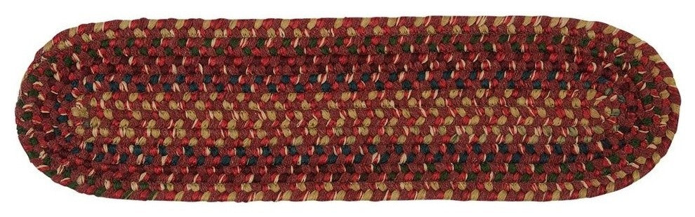 Colonial Mills Midnight MN87 Burnt Brick Traditional Area Rug, Round 10'x10'