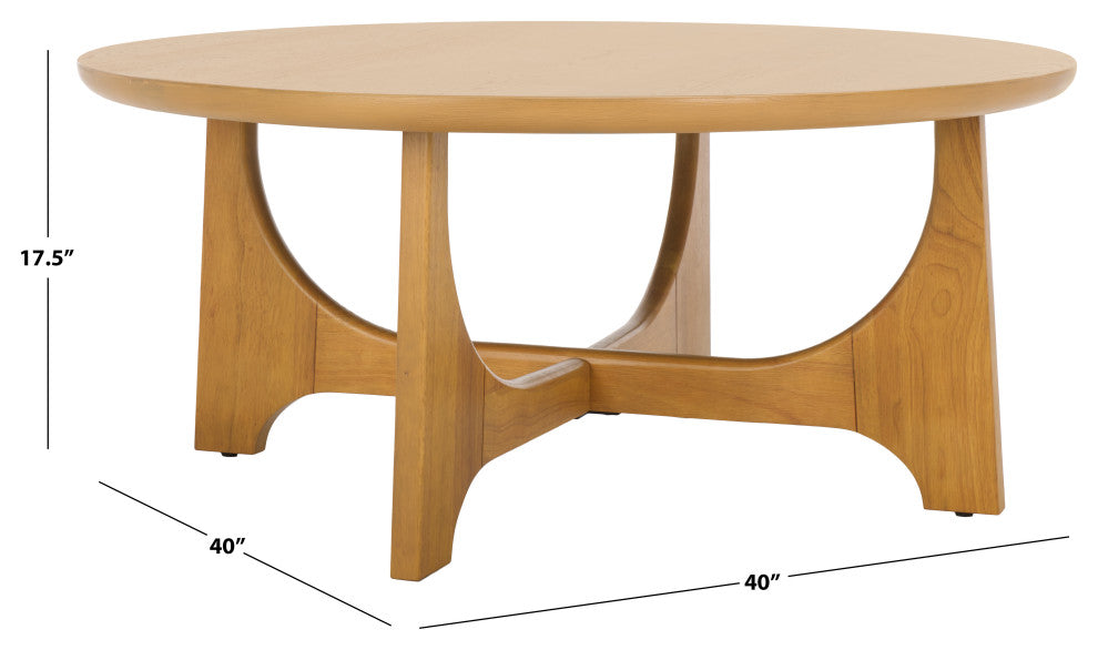 Safavieh Couture Sasha Wood Coffee Table, Natural
