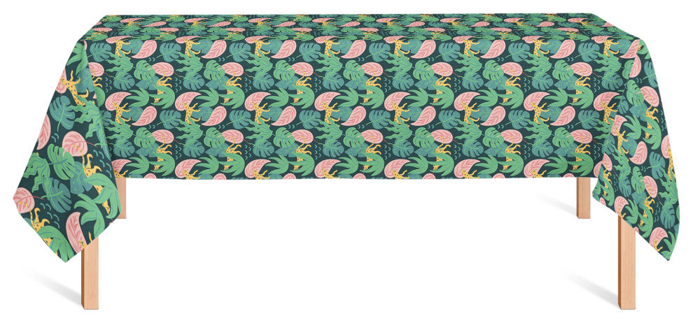 Tropical Cheetahs 58x102 Tablecloth