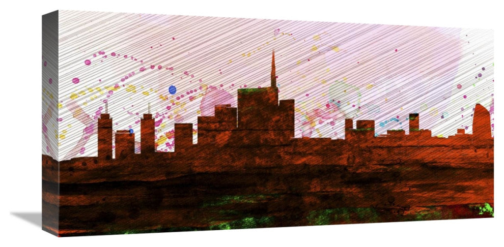 "Milan City Skyline" Fine Art Print
