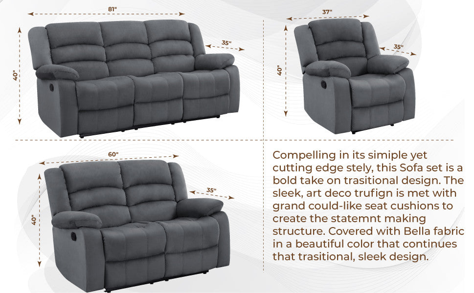Callan Contemporary Microfiber Recliner Loveseat Beige