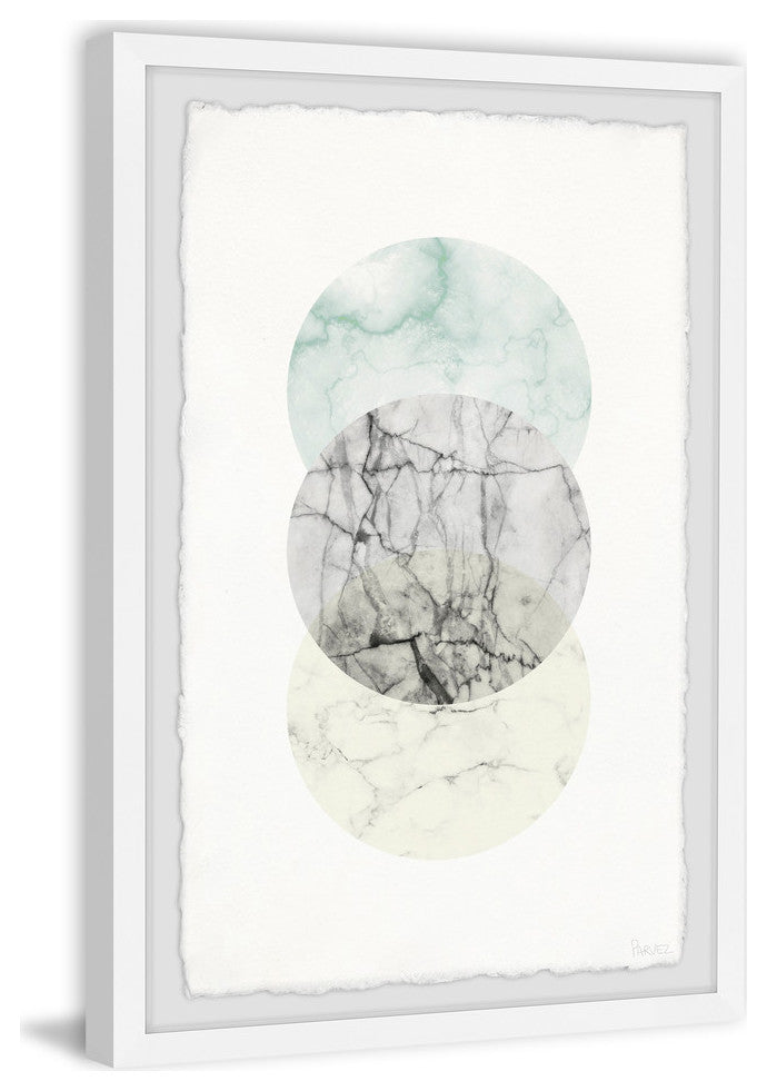 "Metallic Marble" Framed Painting Print, 30"x45"