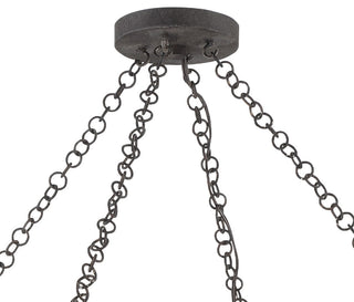 Jasmine 6 Light Chandelier in Forged Bronze