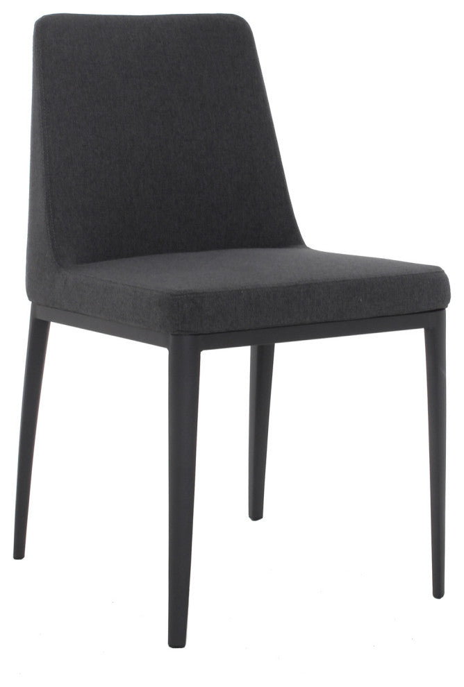 Elite Living Avenue Modern Upholstered Dining Chair/Side Chair, Dark Gray