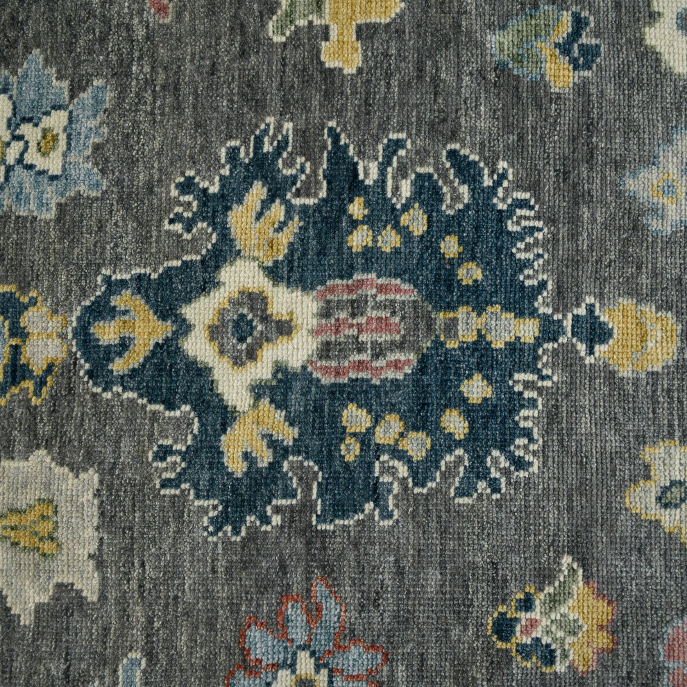 Jaigarh Carmina Area Rug, Gray, 9' x 12', Oriental