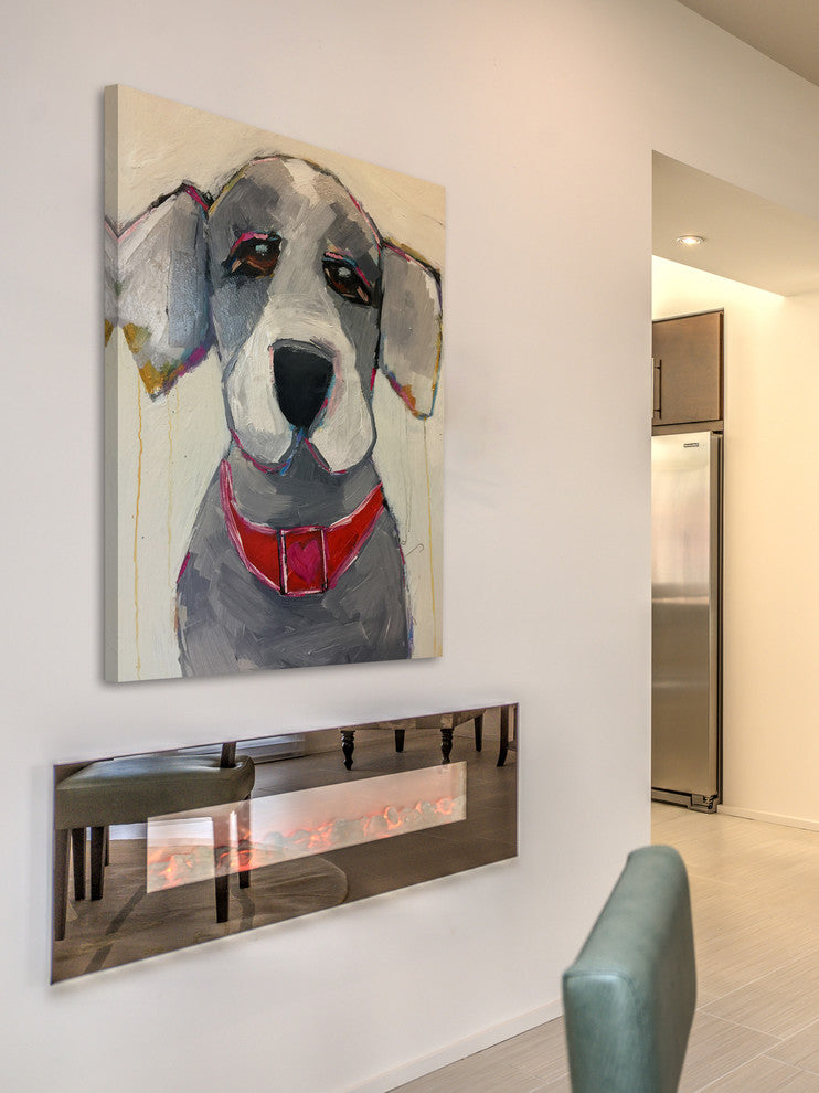 "Devoted Friend" Painting Print on Wrapped Canvas, 24"x36"