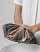 Delara Washcloths Set 100% Organic Cotton, GOTS Certified Absorbent, Sharkskin Grey, 12 Pack