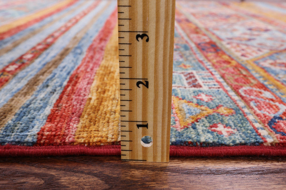 3' 3" X 4' 7" Tribal Persian Gabbeh Hand-Knotted Rug - Q5519