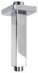 Vanity Art Brass Square Shower Arm, Chrome, 8"