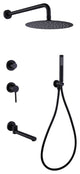 3-Function Complete Shower System With Tub Spout And Rough-In Valve