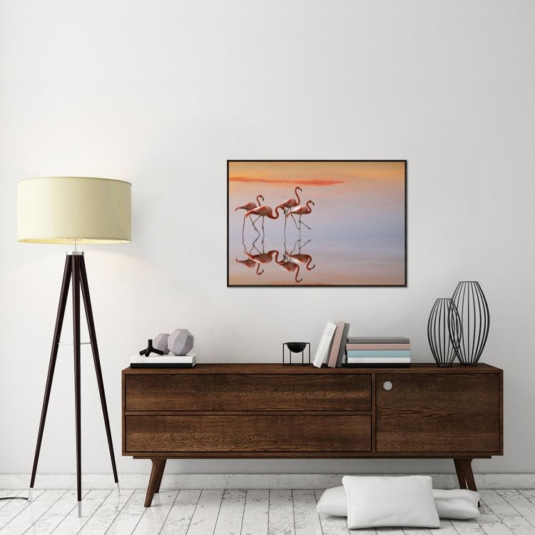 "Untitled" Framed Canvas Giclee by Anna Cseresnjes, 41x29"