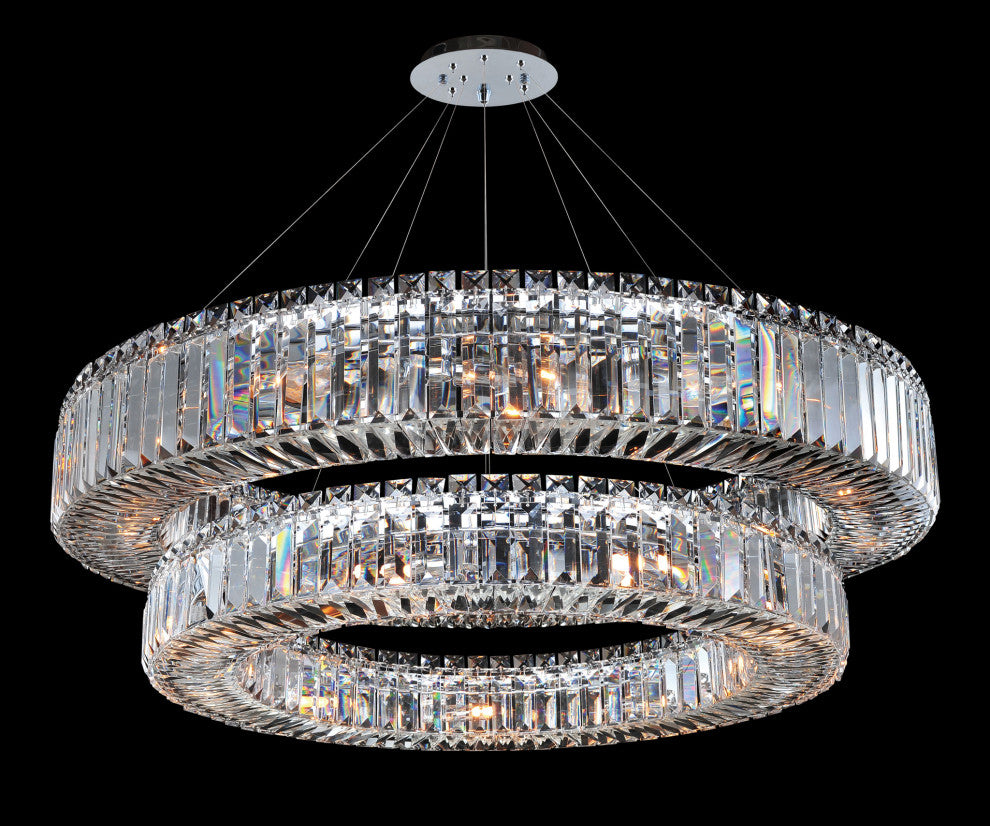Rondelle 21-Light Modern Large Pendant by Allegri