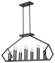 Luca 14-Light Matte Black Island Pendant