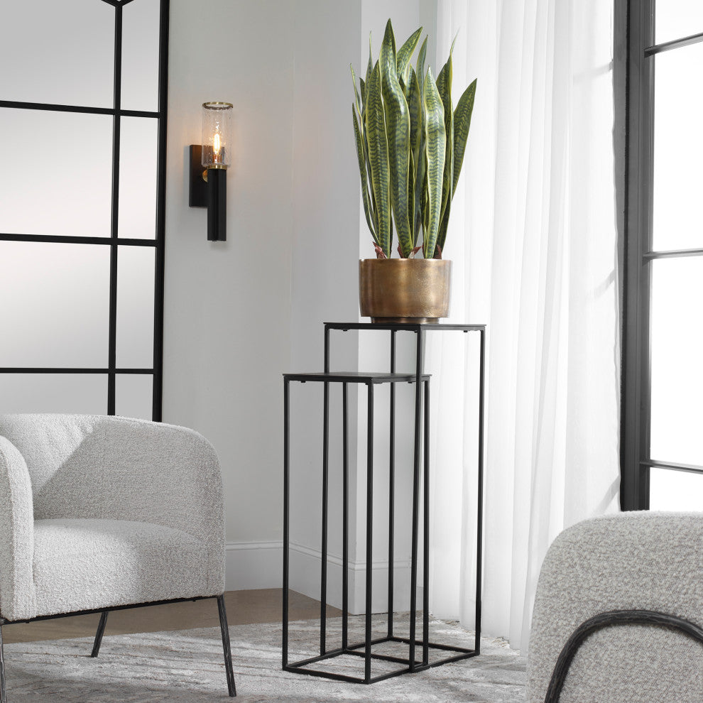Coreene Nesting Pedestal Tables, S/2"