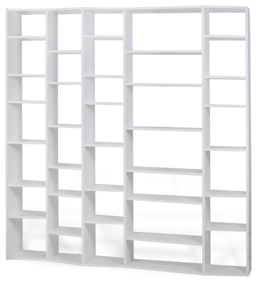 Modern White Large Modular Book Shelves