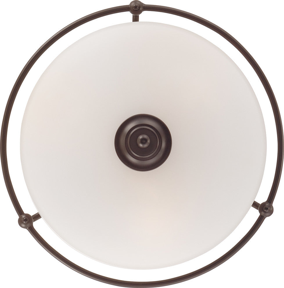 Quoizel GF1617PN Three Light Flush Mount Griffin Palladian Bronze