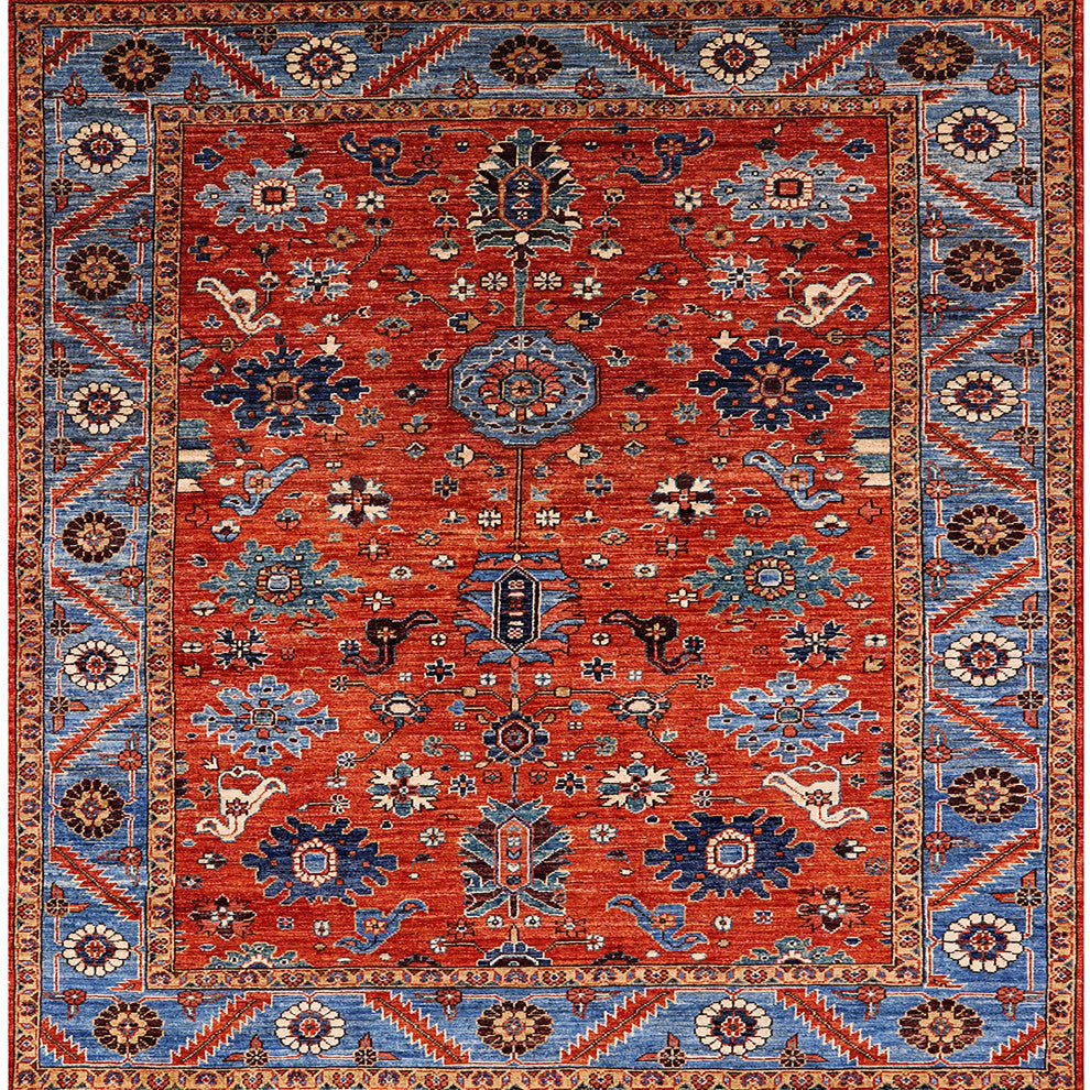 Ahgly Company Indoor Square Mid-Century Modern Area Rugs, 3' Square
