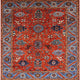 Ahgly Company Indoor Square Mid-Century Modern Area Rugs, 3' Square