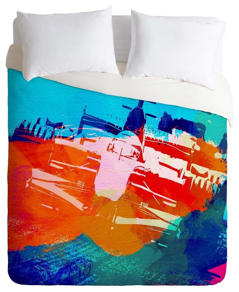 Deny Designs Naxart Ferrari F1 Racing Duvet Cover - Lightweight