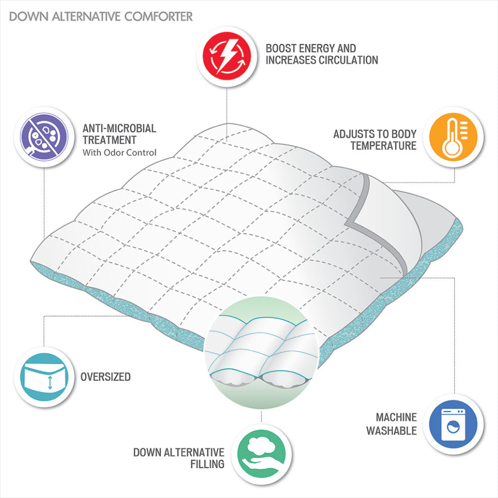 Sleep Philosophy Energy Recovery Energy Recovery Minerals Oversized Comforter