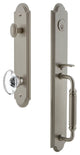 Arc 1-Piece Dummy Handleset, C Grip and Provence Knob, Satin Nickel, 848705