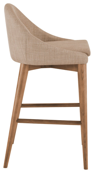 Baruch Counter Stool, Tan/Walnut