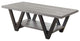 V-Shaped Coffee Table, Antique Gray