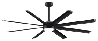 Stellar Ceiling Fan Black Fan With Black Blades and Light, 84"