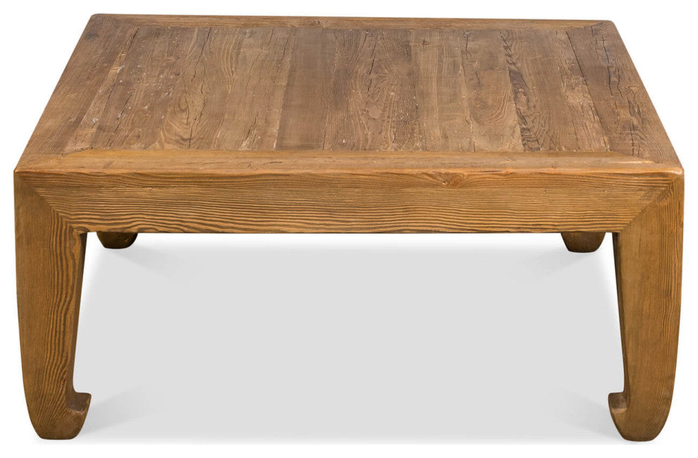 Modern Asian-Style Square Coffee Table