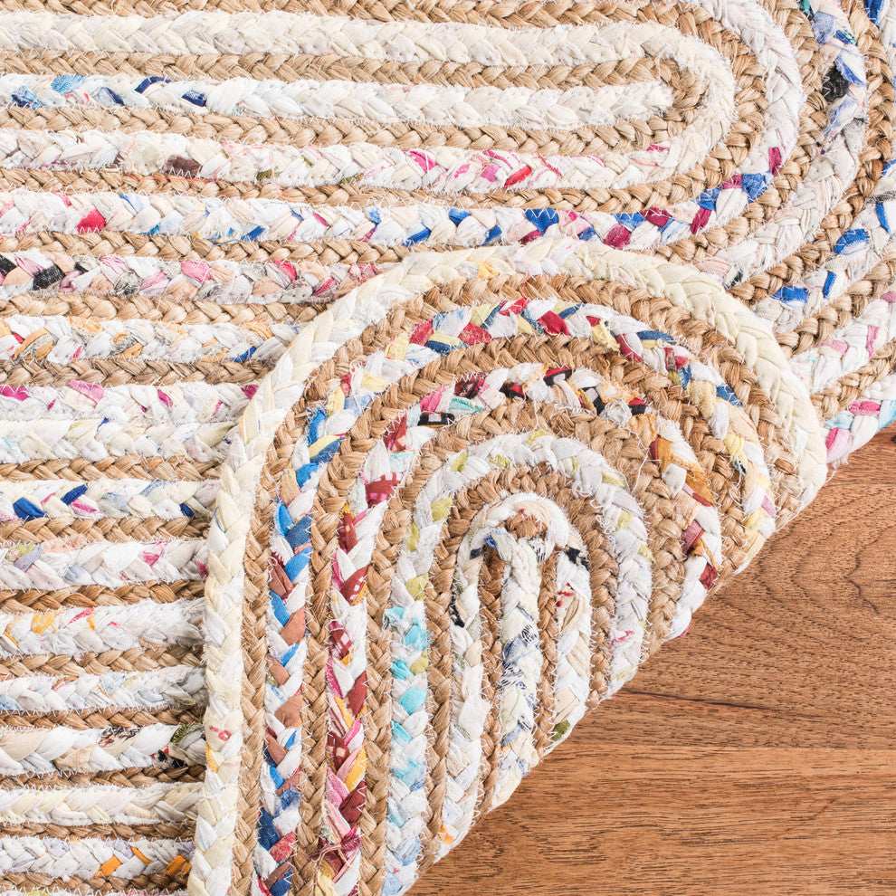 Safavieh Cape Cod Collection CAP208 Rug, Ivory/Multi, 6' Square