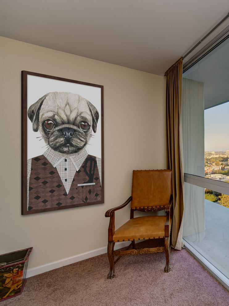 "The Professor" Framed Painting Print, 20"x30"