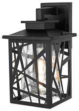 Home Living 7" Outdoor Wall Sconce, Black