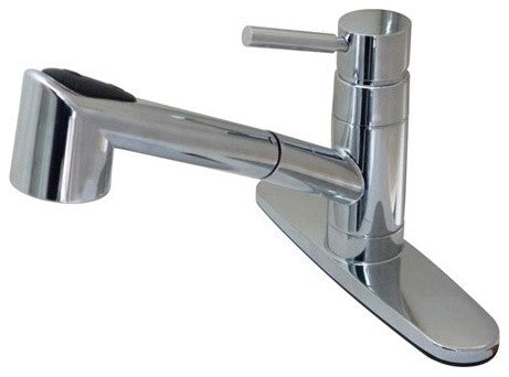 Gourmetier Single-Handle Pull-Out Kitchen Faucet, Polished Chrome